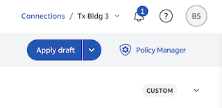 Apply draft button